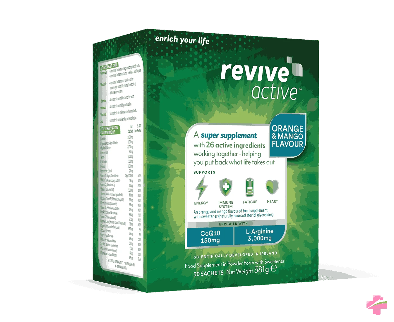 REVIVE ACTIVE *30 SACHETS ORANGE & MANGO